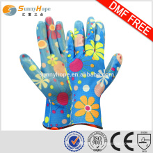 SUNNYHOPE 13gauge garden gloves nitrile coated